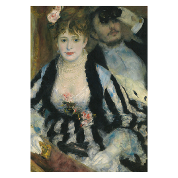 Greeting Card - 'La Loge' by Pierre-Auguste Renoir