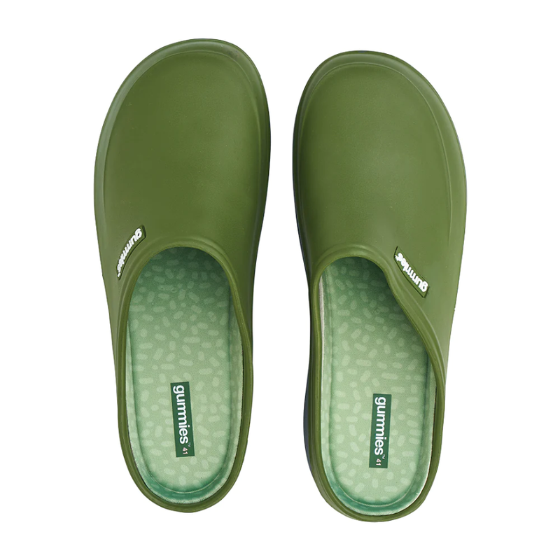 Gummies Memory Foam Clogs Olive Green verde