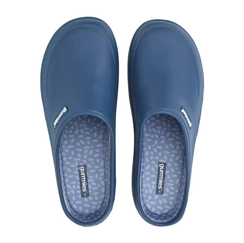 Gummies Shoes Memory Foam Clogs - Navy Blue