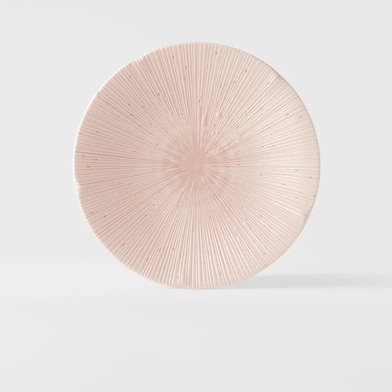 Japanese Side Plate - Pastel Pink Glaze - 22cm
