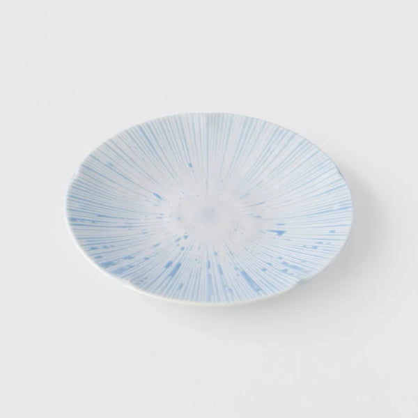 Japanese Small Plate - Pastel Blue Glaze - 13cm