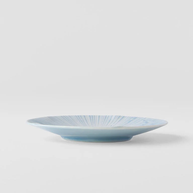 Japanese Small Plate - Pastel Blue Glaze - 13cm