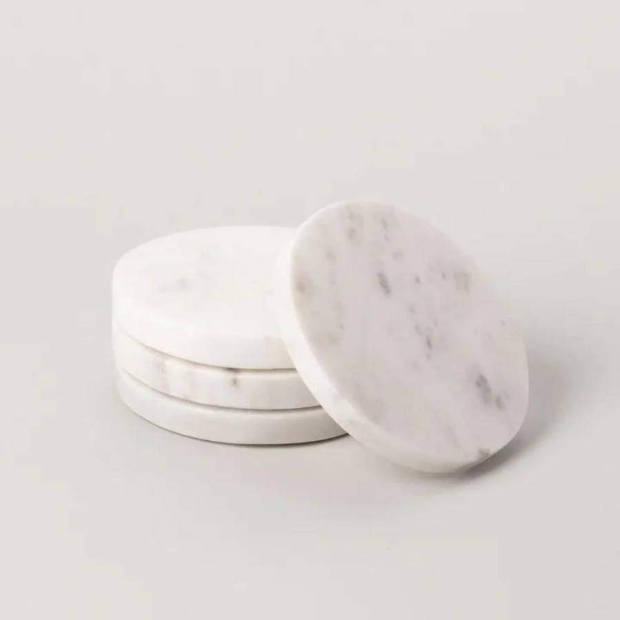 Coaster - Marble Round - Set of 4