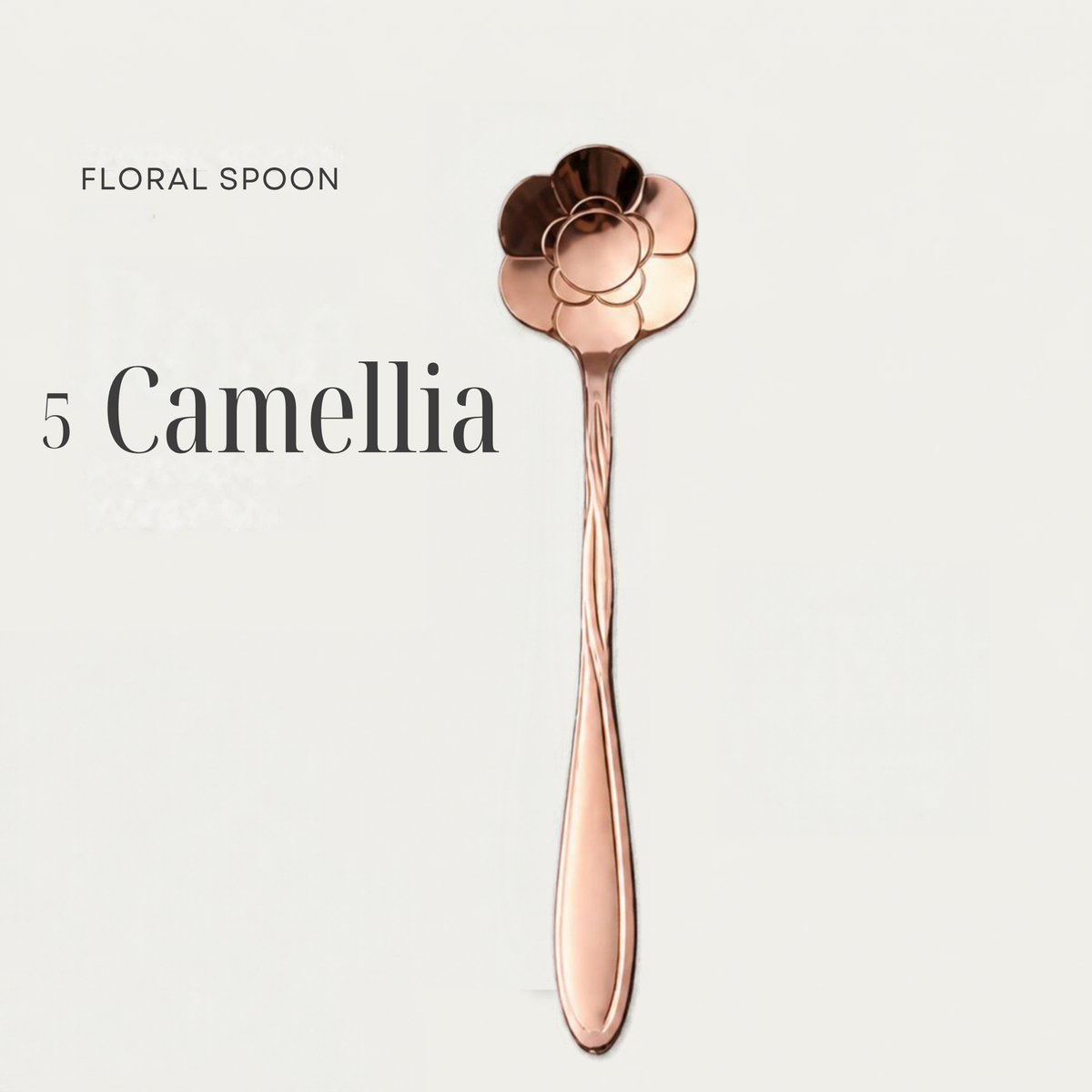 Flower Spoons - Stainless Steel - Silver, Gold & Rose Gold - PREORDER NOW, ARRIVING IN 7-10 DAYS!