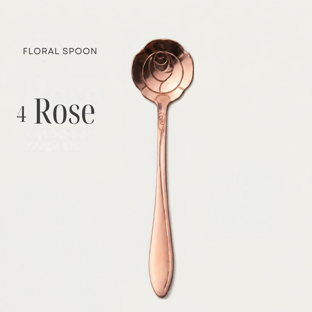 Flower Spoons - Stainless Steel - Silver, Gold & Rose Gold - PREORDER NOW, ARRIVING IN 7-10 DAYS!