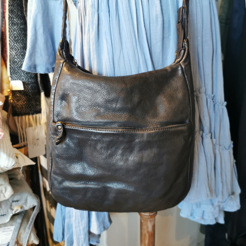 Handbag - leather - Rose Crossbody