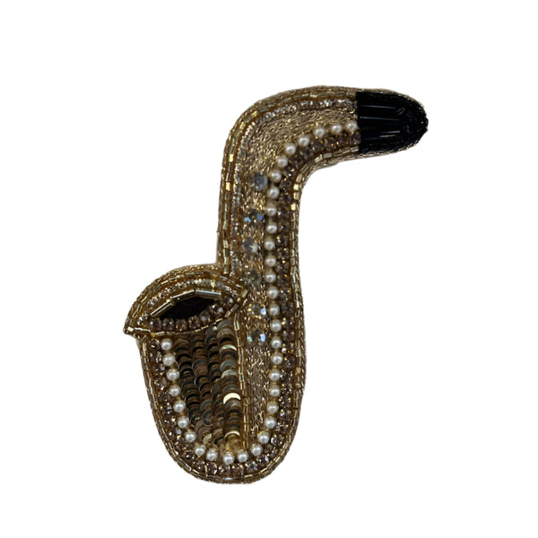 Brooch Sequined - Saxophone