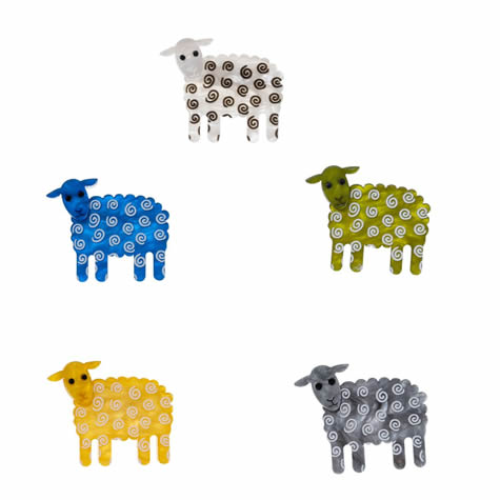 Brooch - Sheep - available in 5 colours