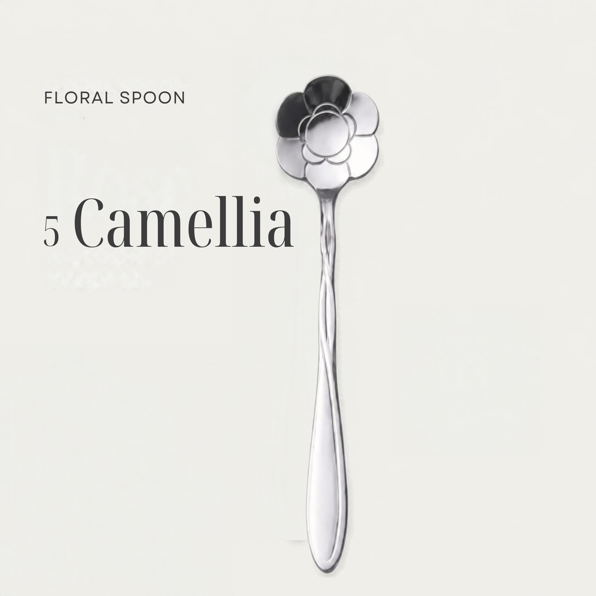 Flower Spoons - Stainless Steel - Silver, Gold & Rose Gold - PREORDER NOW, ARRIVING IN 7-10 DAYS!