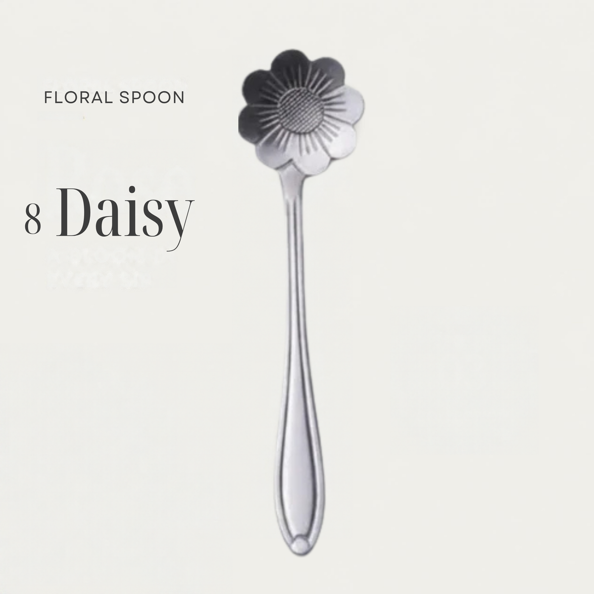 Flower Spoons - Stainless Steel - Silver, Gold & Rose Gold - PREORDER NOW, ARRIVING IN 7-10 DAYS!