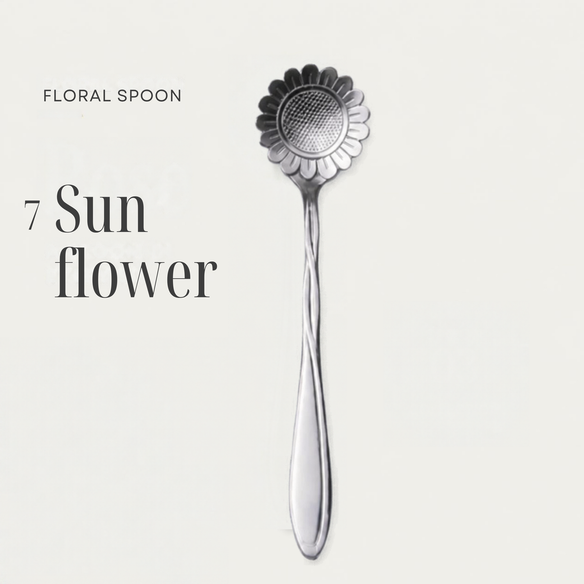 Flower Spoons - Stainless Steel - Silver, Gold & Rose Gold - PREORDER NOW, ARRIVING IN 7-10 DAYS!