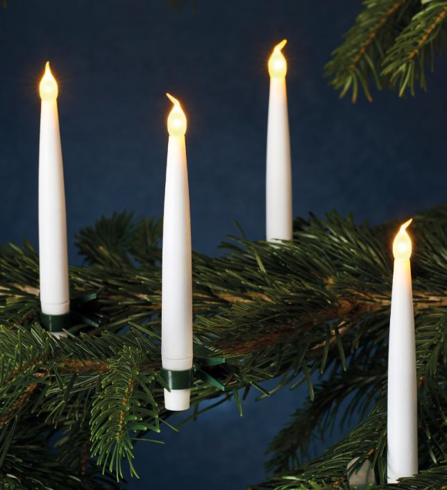 Flameless Candles - Christmas tree candles - pack of 4
