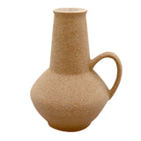 Textured Ceramic Vase with Handle Detail