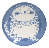 Small Dish - Blue Spotty Cat