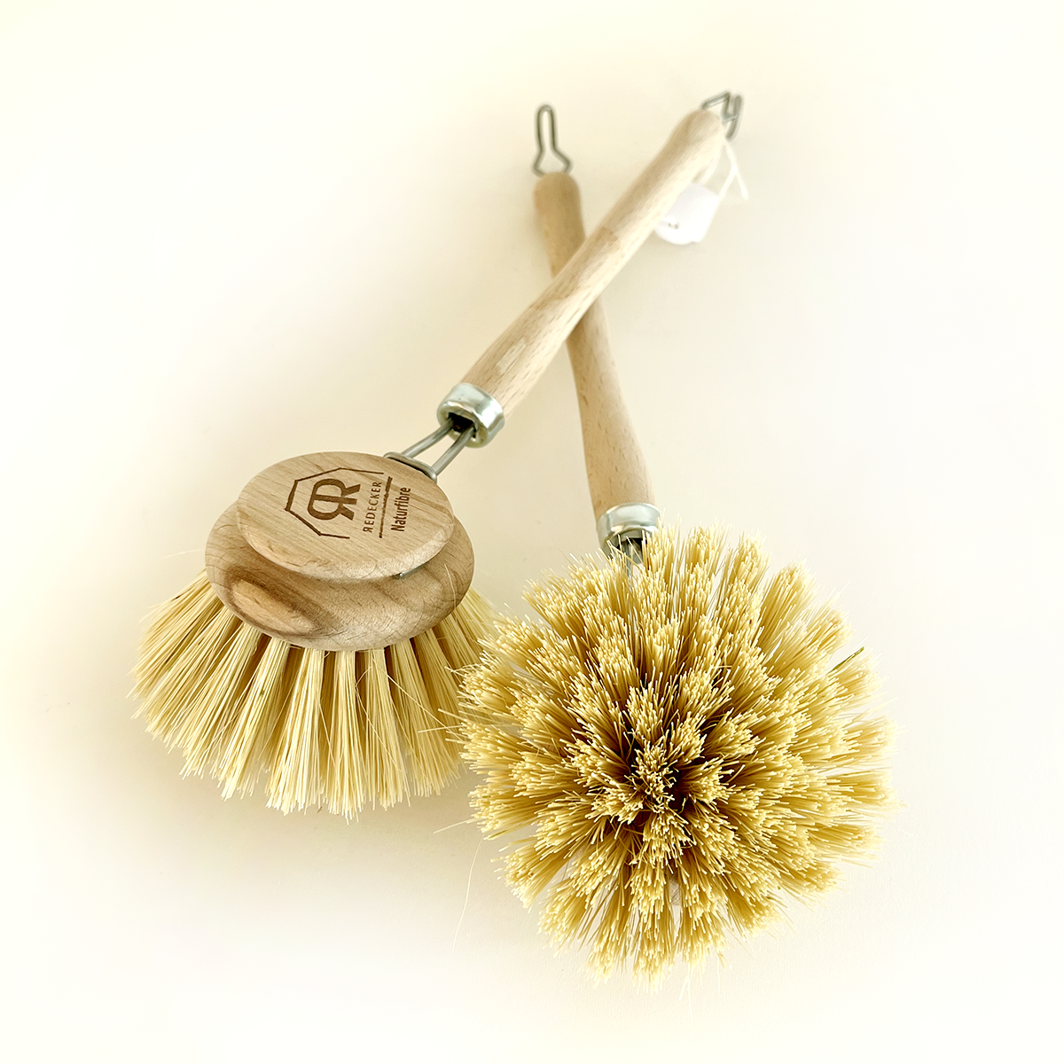 Dish Brush with Handle - Natural