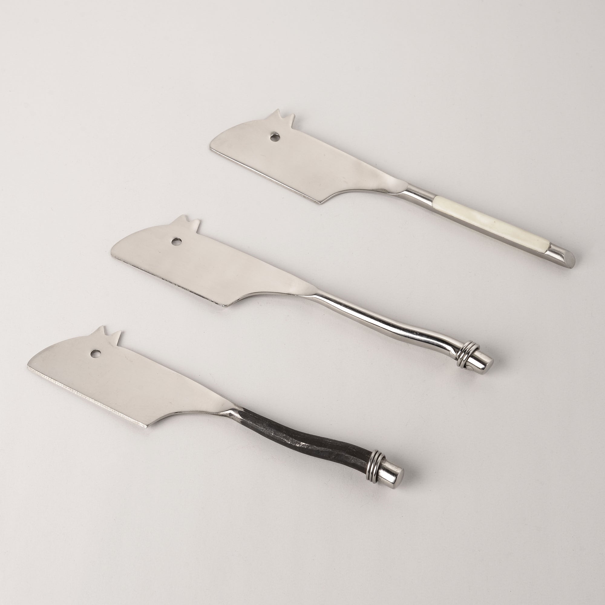 Mouse Cheese Knife - Polished, Burnished or Bone Handle