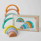 Kids Wooden Rainbow Stacker Toy