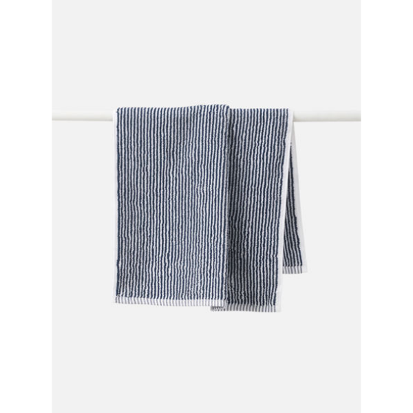 100% Cotton Towels - Navy/White Stripe