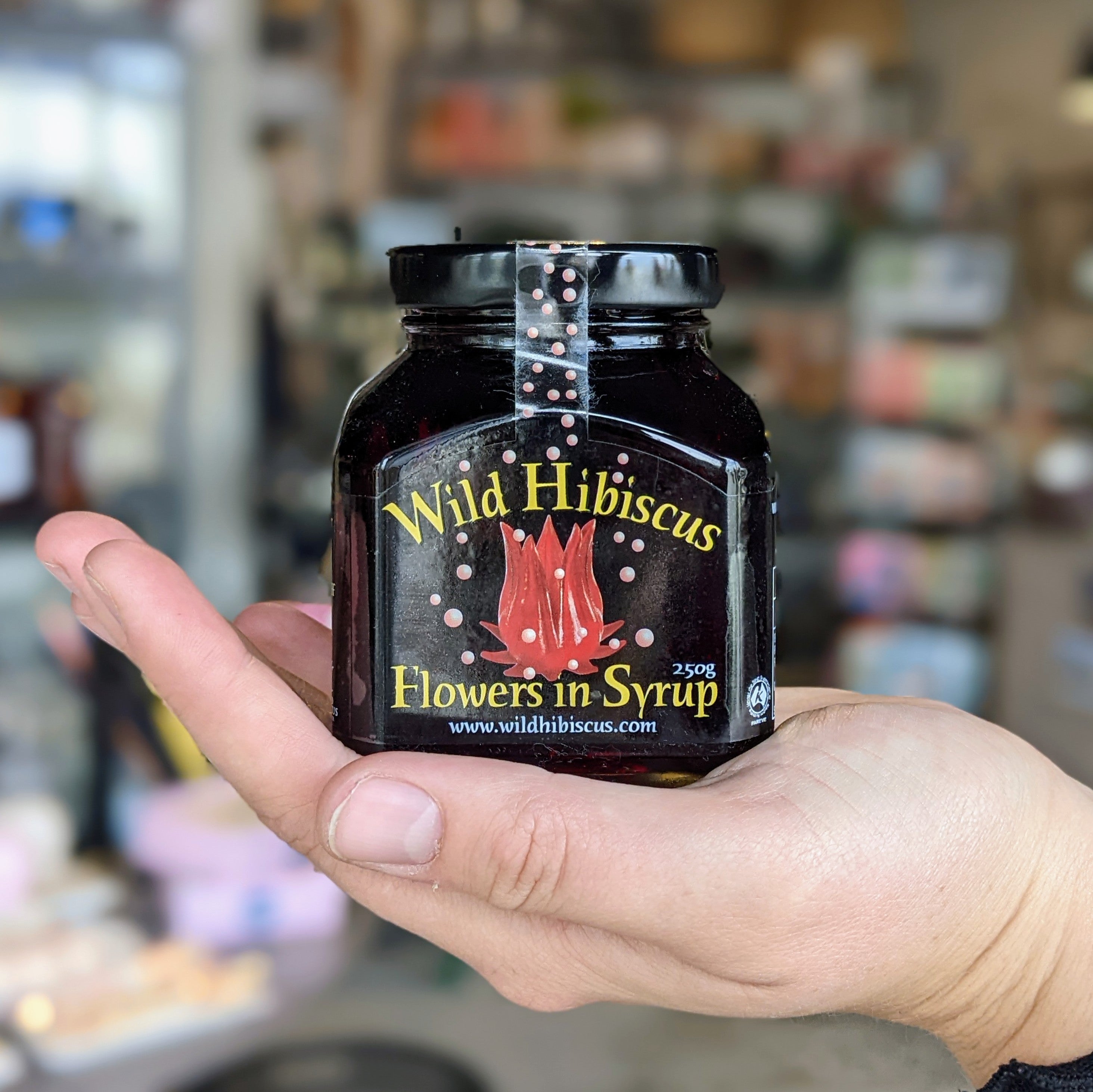 Wild Hibiscus Flowers in Syrup