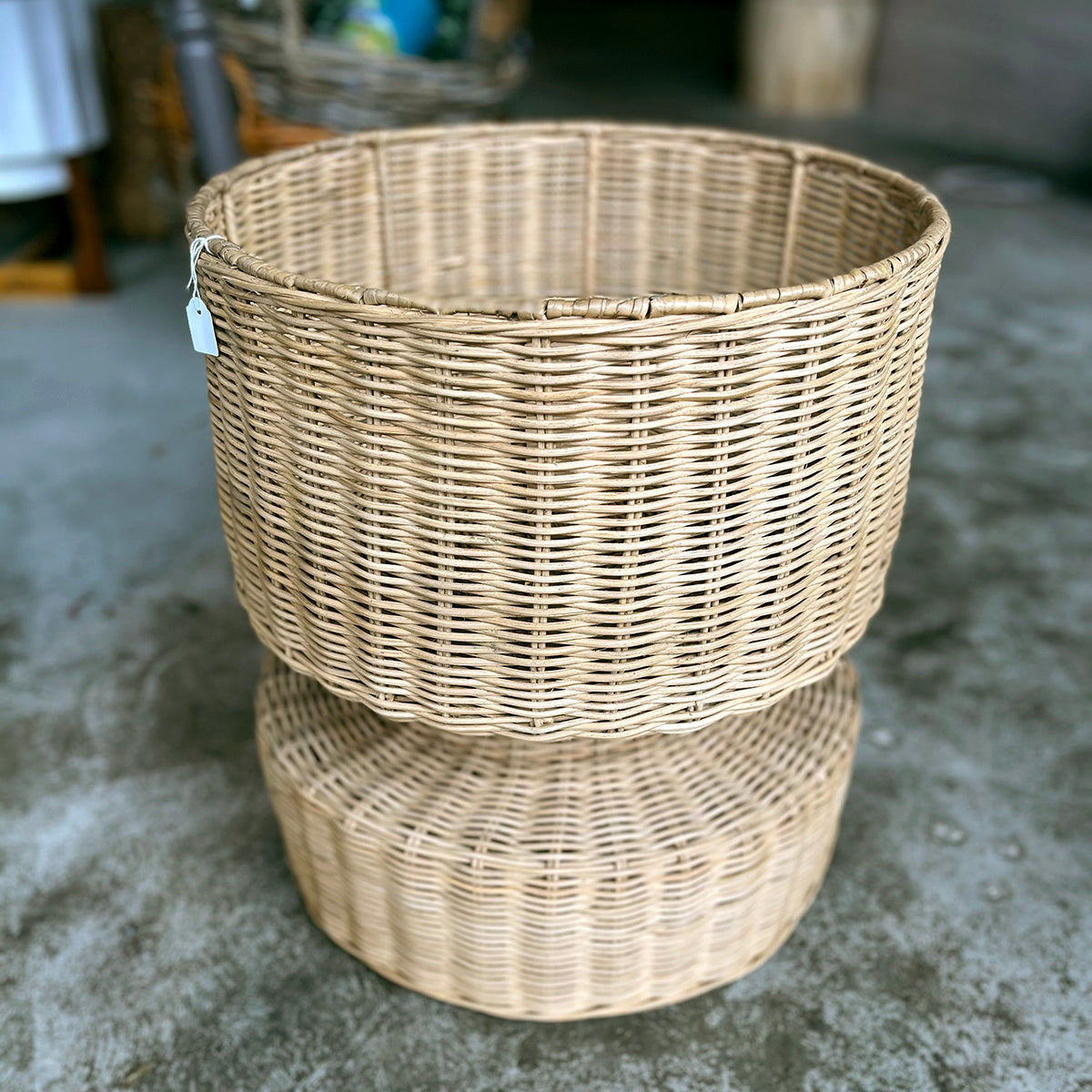 Rattan Natural Planter - Large