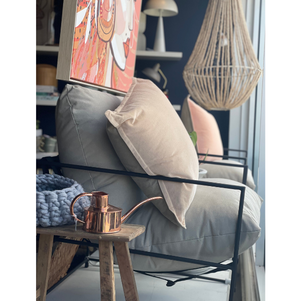 Tribecca Sling Lounge Chair - Cotton Canvas