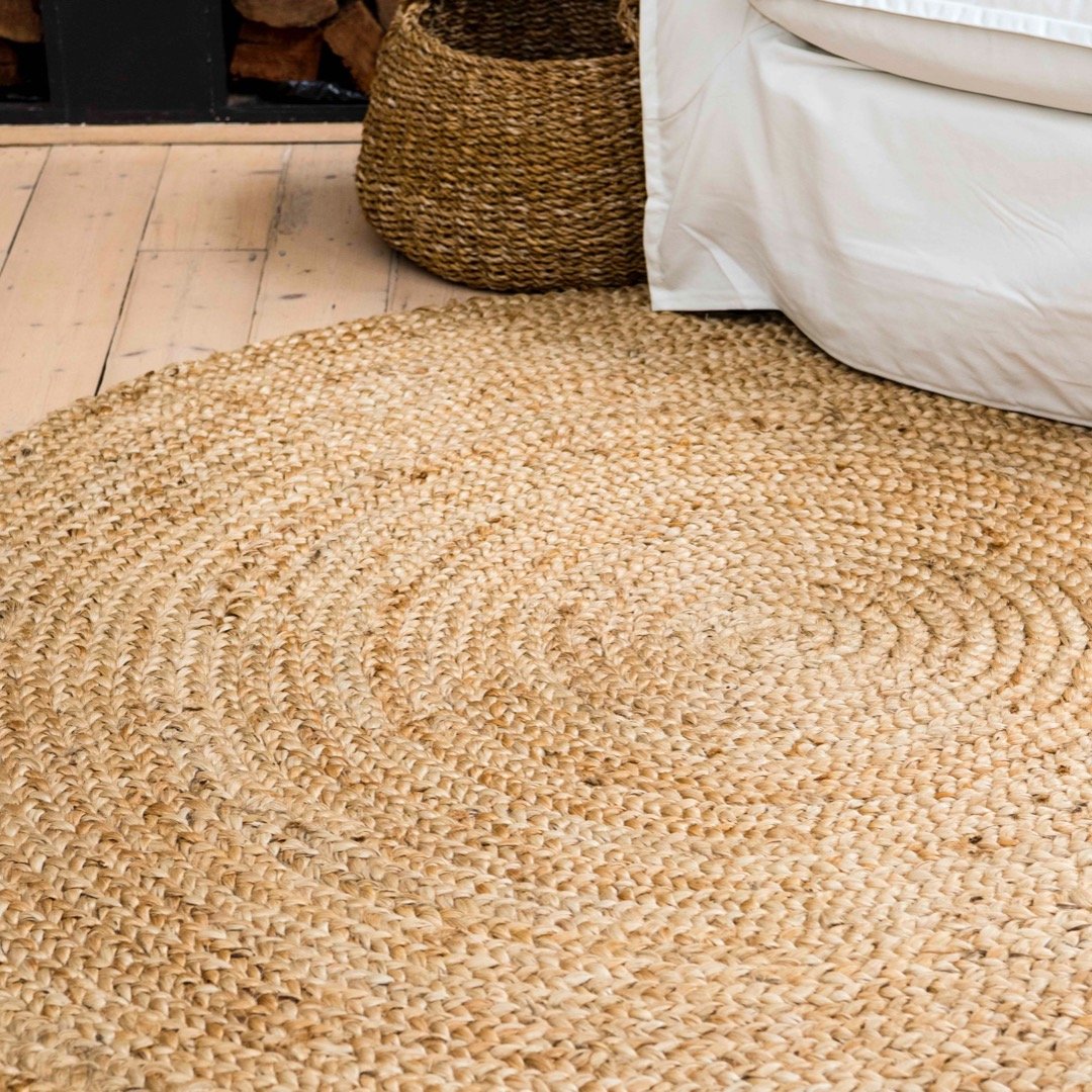 Natural Round Jute Rug