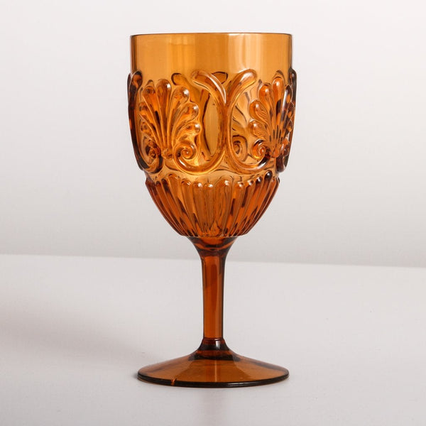 Acrylic Art Deco Wine Glass