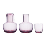 Coloured Glass Carafe and Tumbler Sets