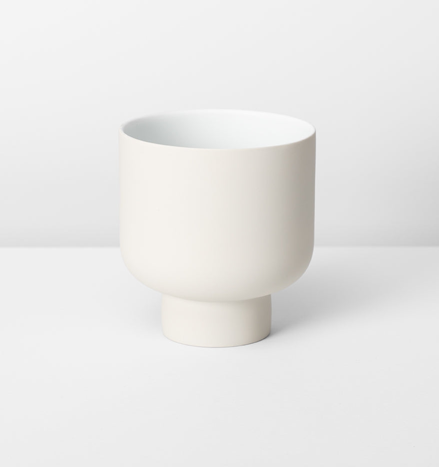 Pedestal Pots - Indoor Porcelain Planter - in 5 Colours