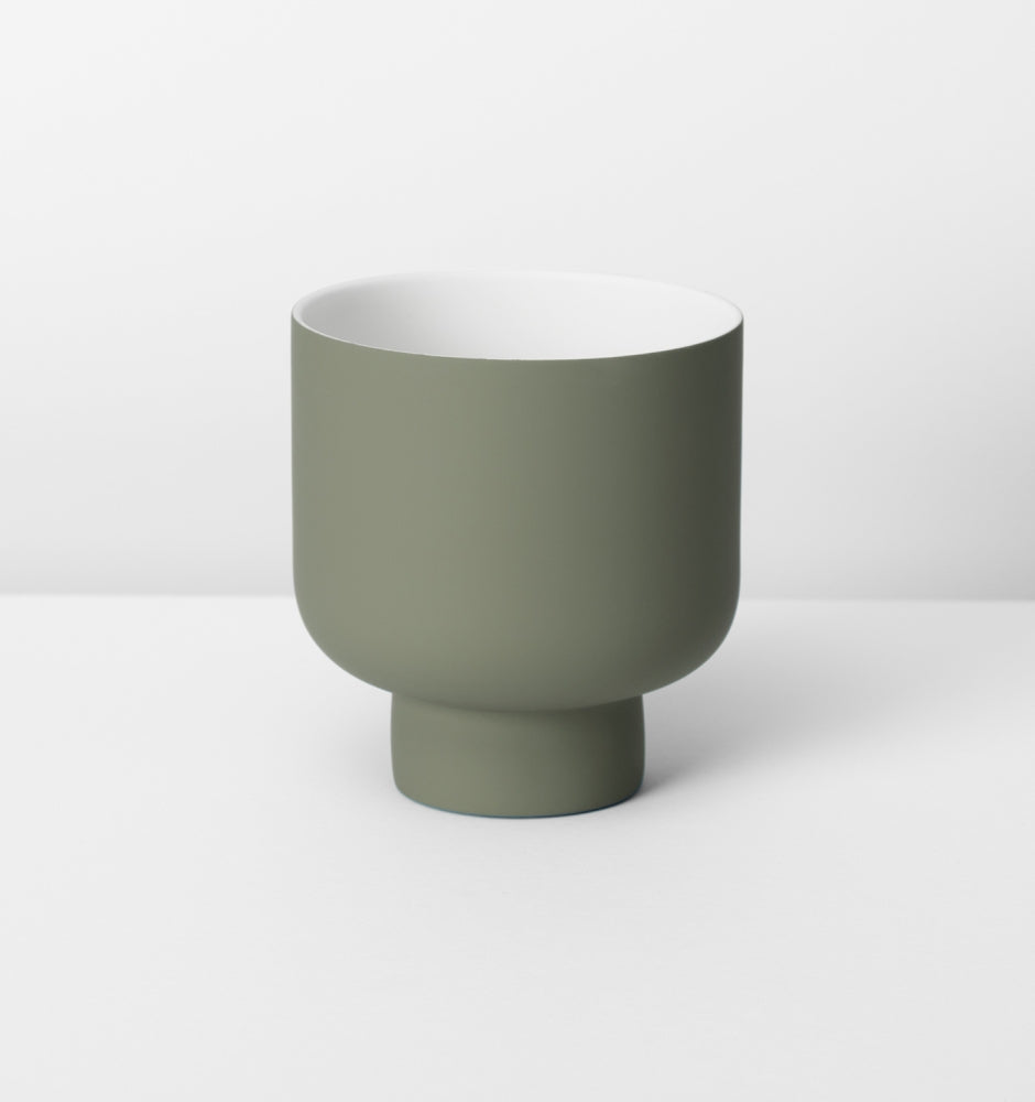 Pedestal Pots - Indoor Porcelain Planter - in 5 Colours