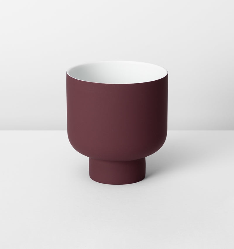 Pedestal Pots - Indoor Porcelain Planter - in 5 Colours