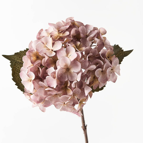 Faux Hydrangea Flower - Dusty Pink