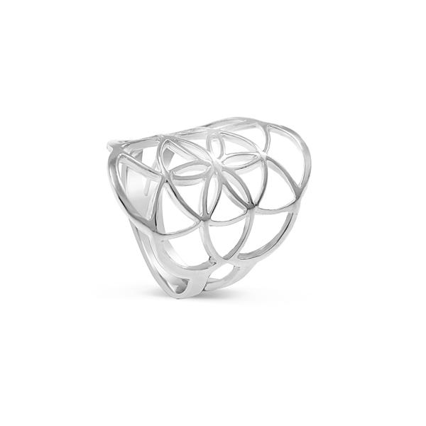 Silver Filigre Ring - Geometric