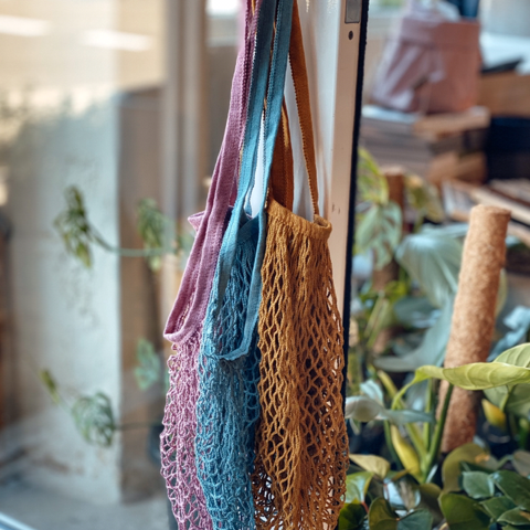 Cotton String Shopping Bag - Medium Handle