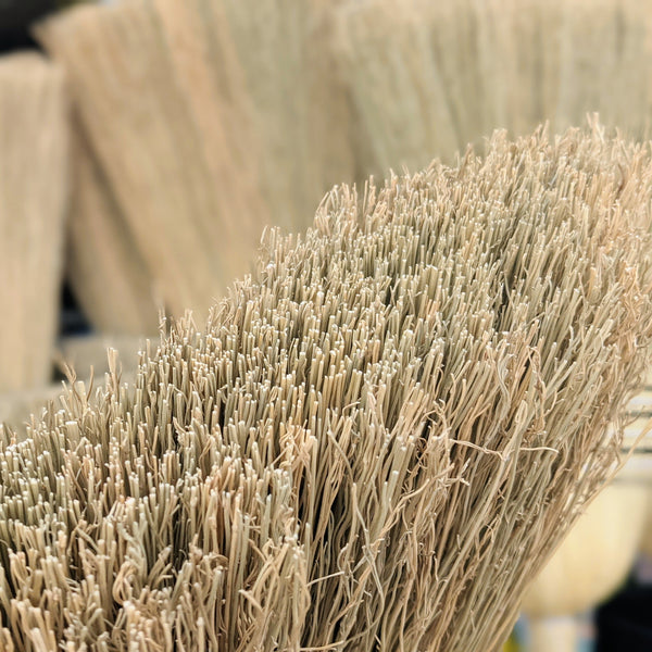 Tumut 6 Tie Millet Broom - Natural Millet Broom