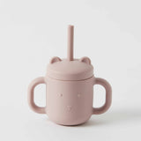 Silicone Baby Sippy Cup with Straw