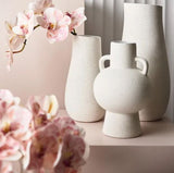 Vase:  White Speckle Texture finish
